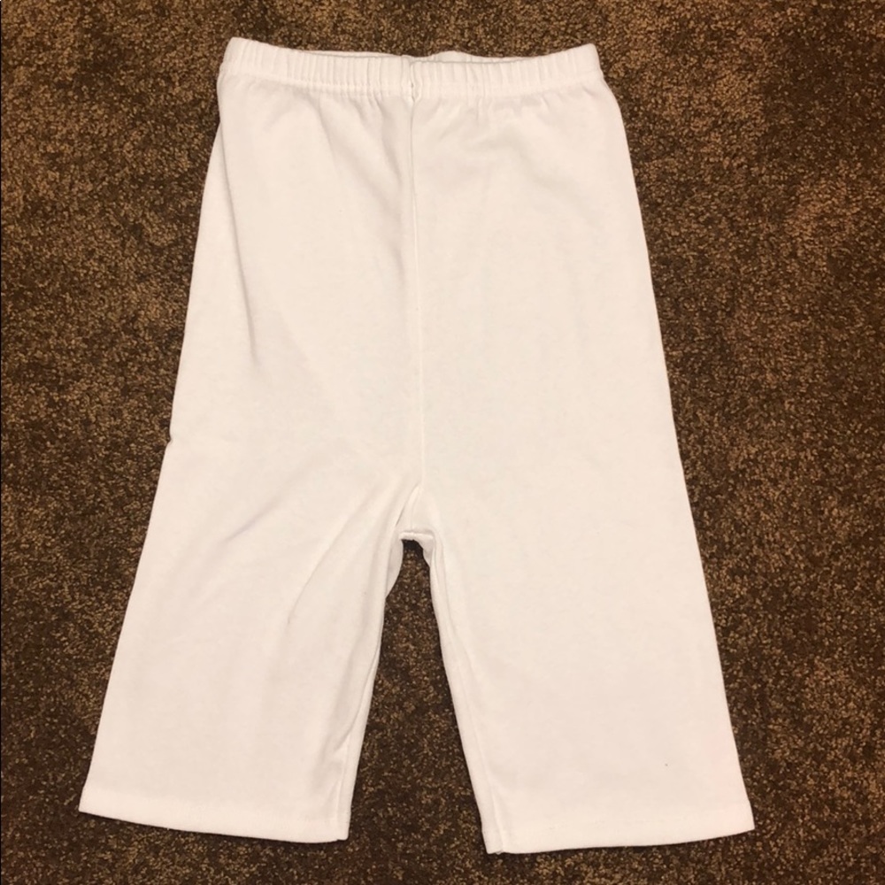 White biker shorts